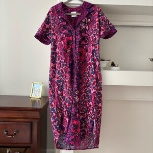 Anthropologie  Alexandra Farmer Whimsy Flannel Sleep Dress size S